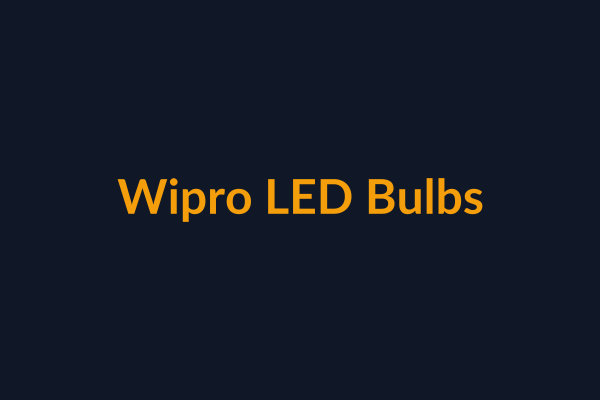 Wipro LED Bulbs available at Raguveer Electric Talala
